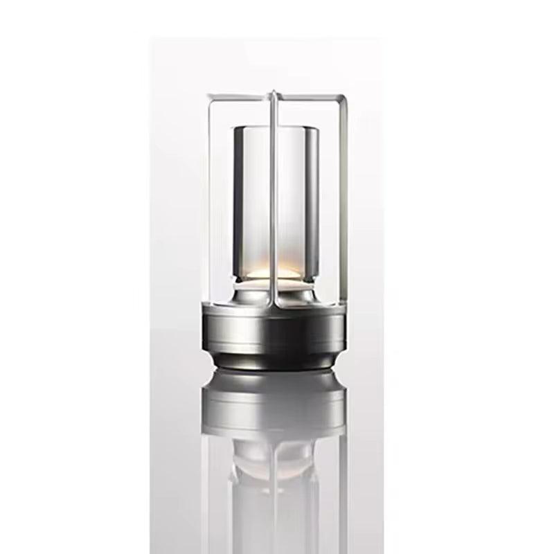 Stylish LED Crystal Touch Table Lamp - Rechargeable Modern Night Light for Bedroom and Dining