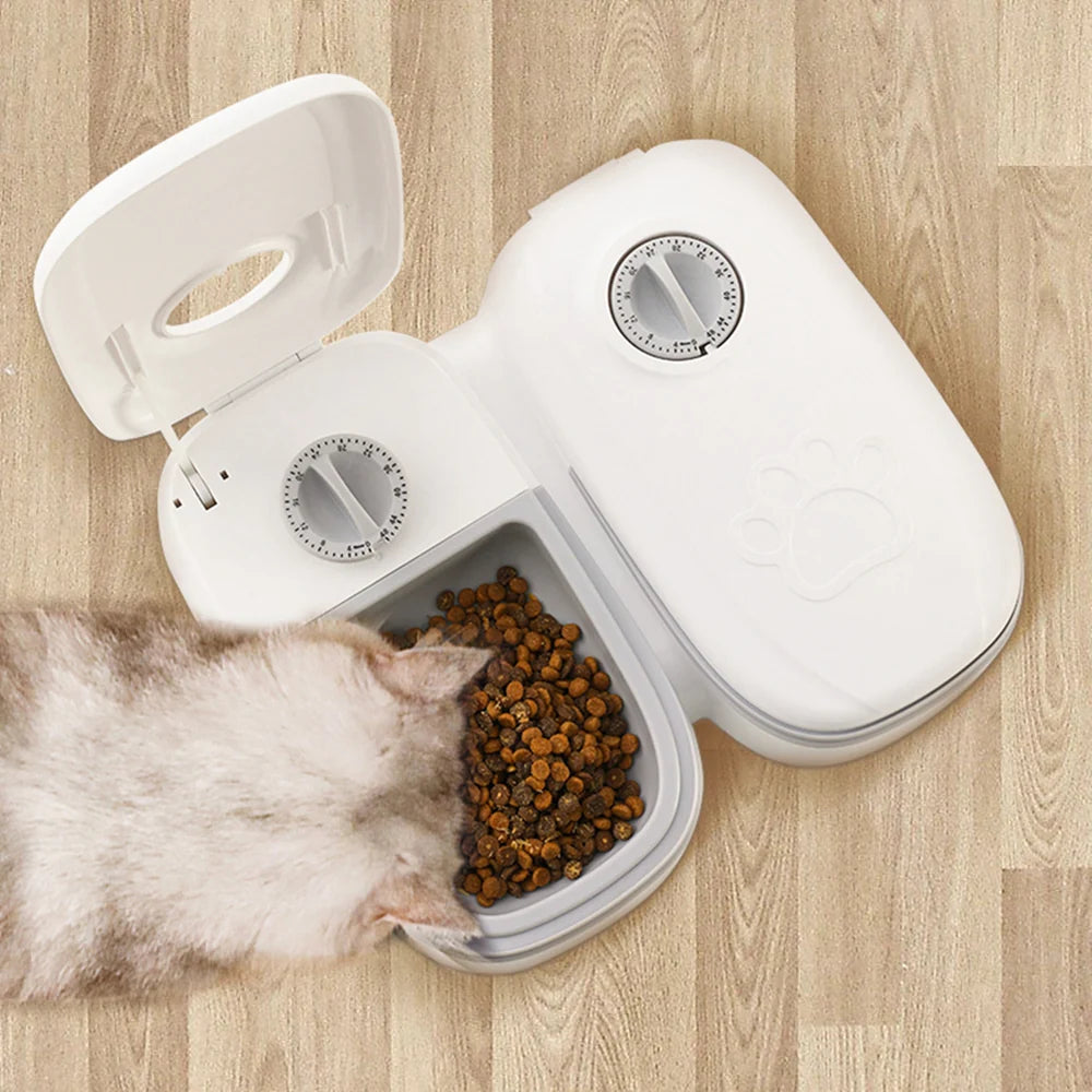 Revolutionary Automatic Pet Feeder: Smart Food Dispenser for Cats & Dogs with Timer and Stainless Steel Bowl